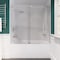 Anzzi Raymore 60" x 62" Frameless Sliding Tub Door in Brushed Nickel SD-AZ8080-01BN - alternate 1